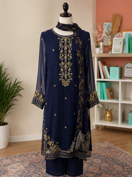 Rang Ja Other - Kurta/ Kameez & matching dupatta Pakistani Indian Designer Rang Ja